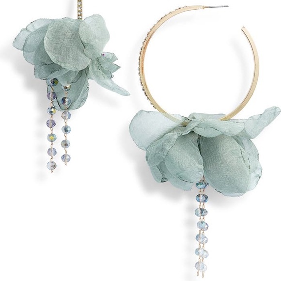 Stella & Ruby chiffon crystal hoop earrings earrings - Picture 1 of 4